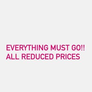 MAJOR SALE ALL ITEMS DISCOUNTED